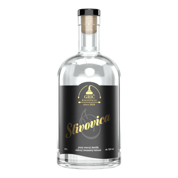 Grič Slivovica Bystrická 52% , 0,5l