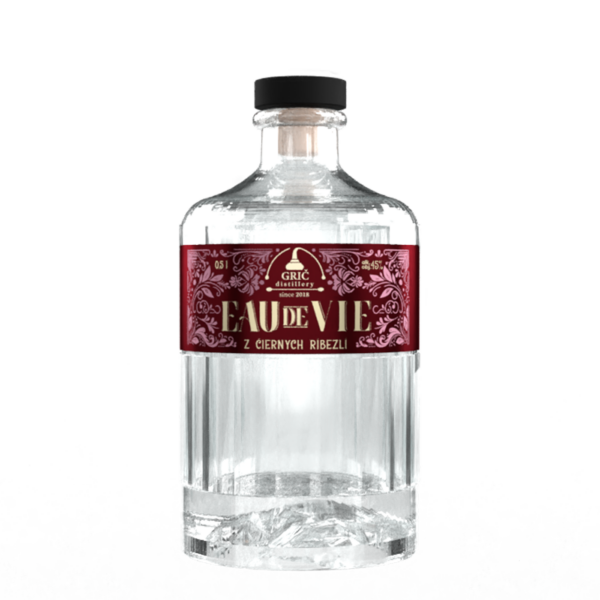 Grič EAU de VIE z čiernych ríbezlí, 45%, 0,5l